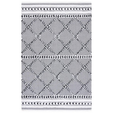 Safavieh 4 x 6 ft. Augustine 700 Power Loomed Rectangle Area Rug Black & Ivory AGT714Z-4